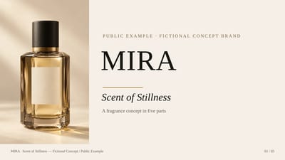 MIRA — Scent of Stillness (Public Example)