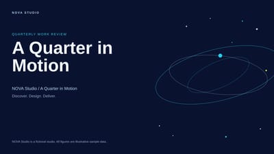 NOVA Studio / A Quarter in Motion