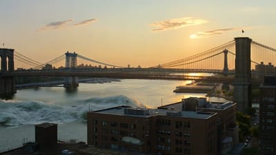 The Ship Beneath Brooklyn Bridge