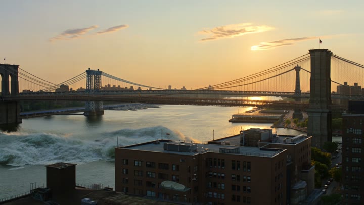 The Ship Beneath Brooklyn Bridge